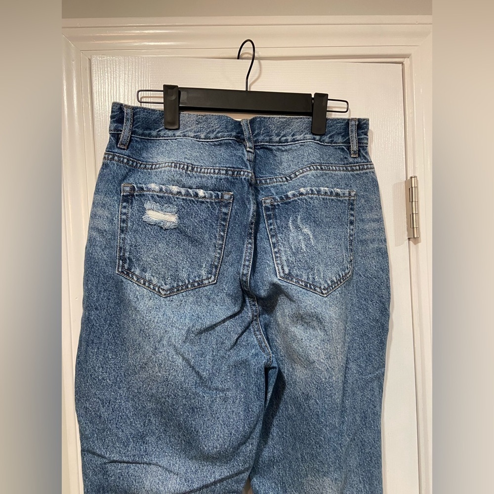 PacSun Ultra High Rise Slim Distressed Medium Wash Denim Button Jeans Size 28 - Picture 11 of 11